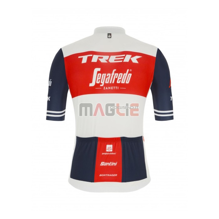 Maglia Trek Segafredo Manica Corta 2021 Bianco Scuro